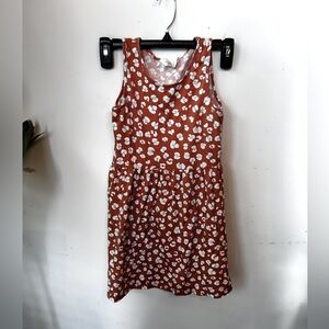 H&M girls summer flower orange sleeveless sun dress.  Size 8/10 New​